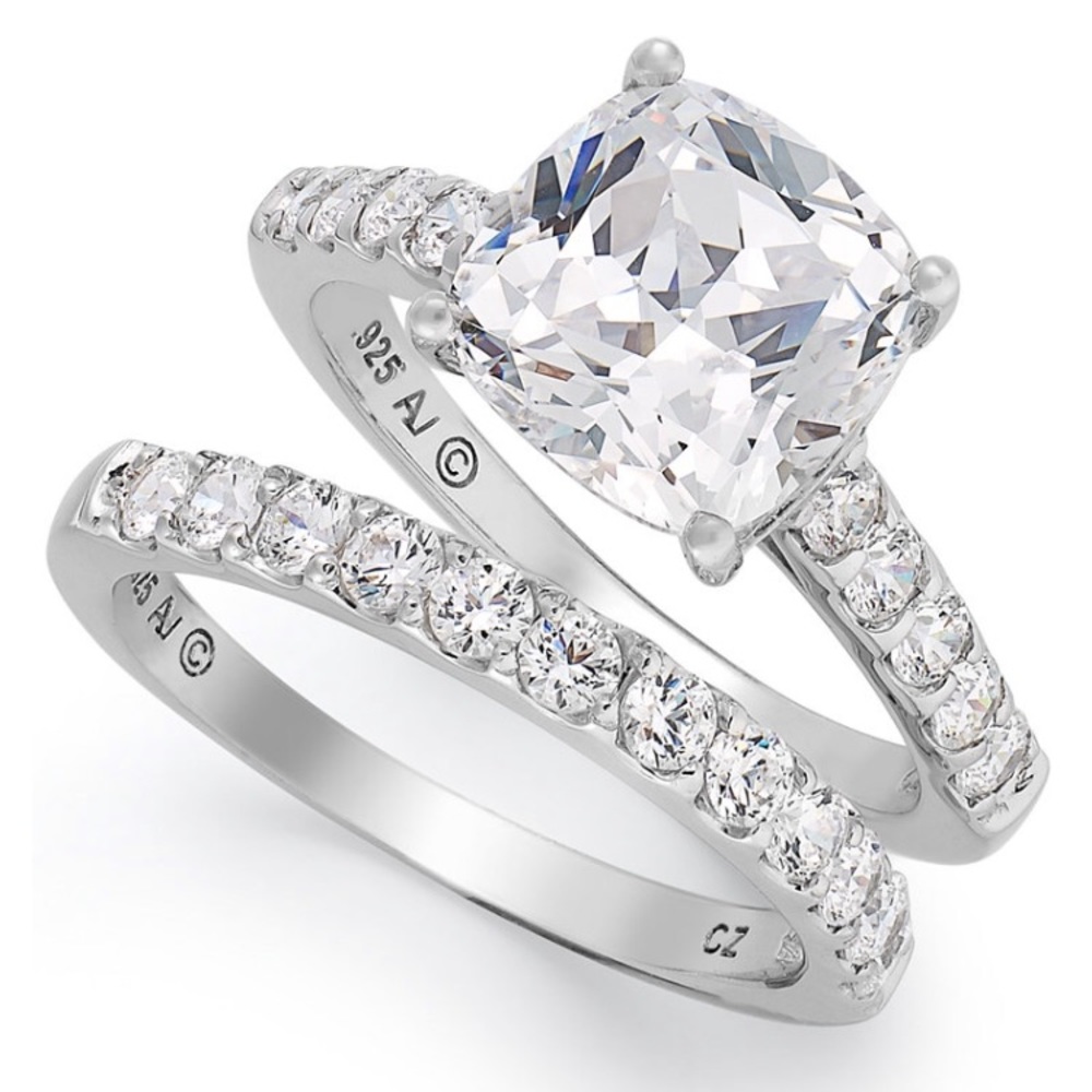 Swarovski Arabella CZ Bridal Set- 8ct size 7 NWT